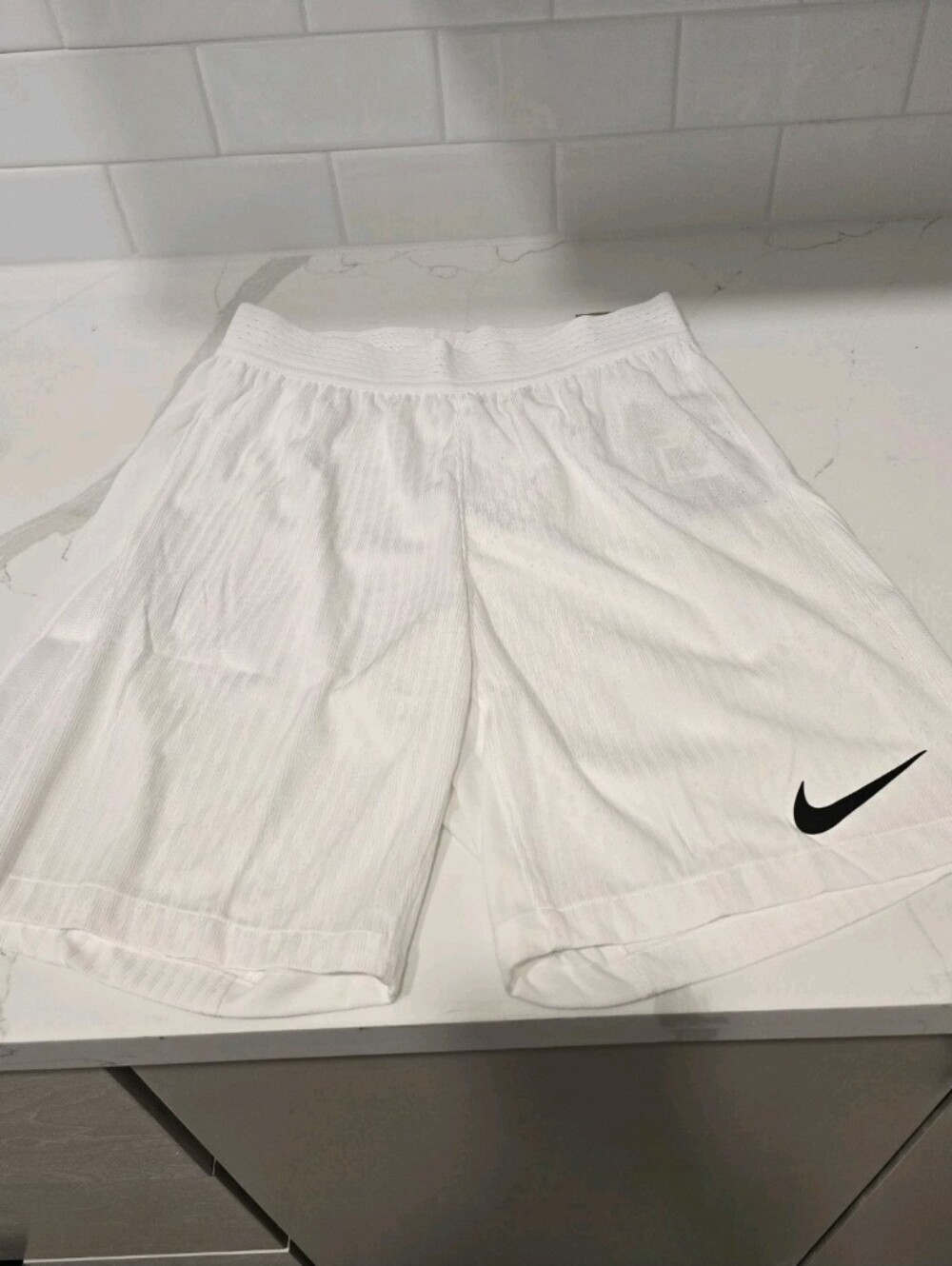 Nike Vapor V Knit Football Shorts White Dri Fit ADV FZ9352-101 Mens size M,L New